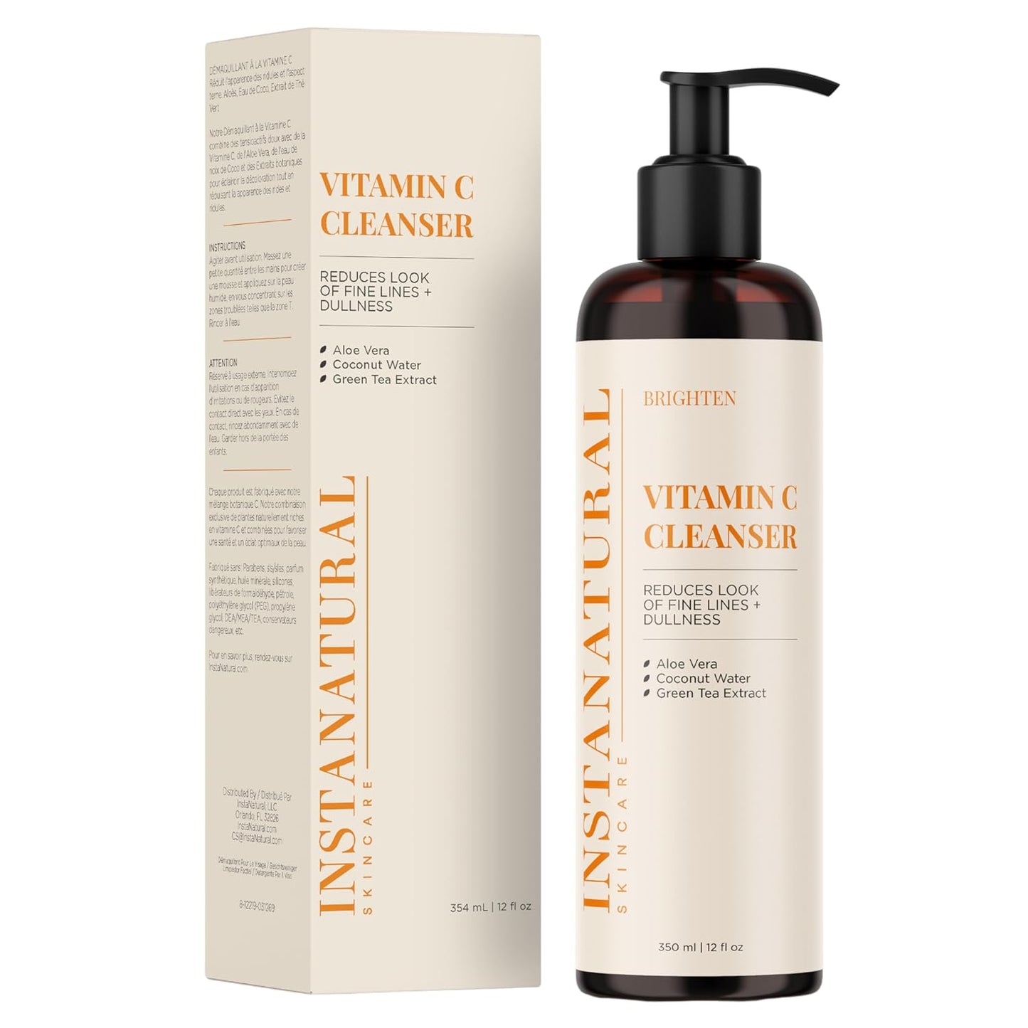 Vitamin C Cleanser 12 oz PUMP - InstaNatural