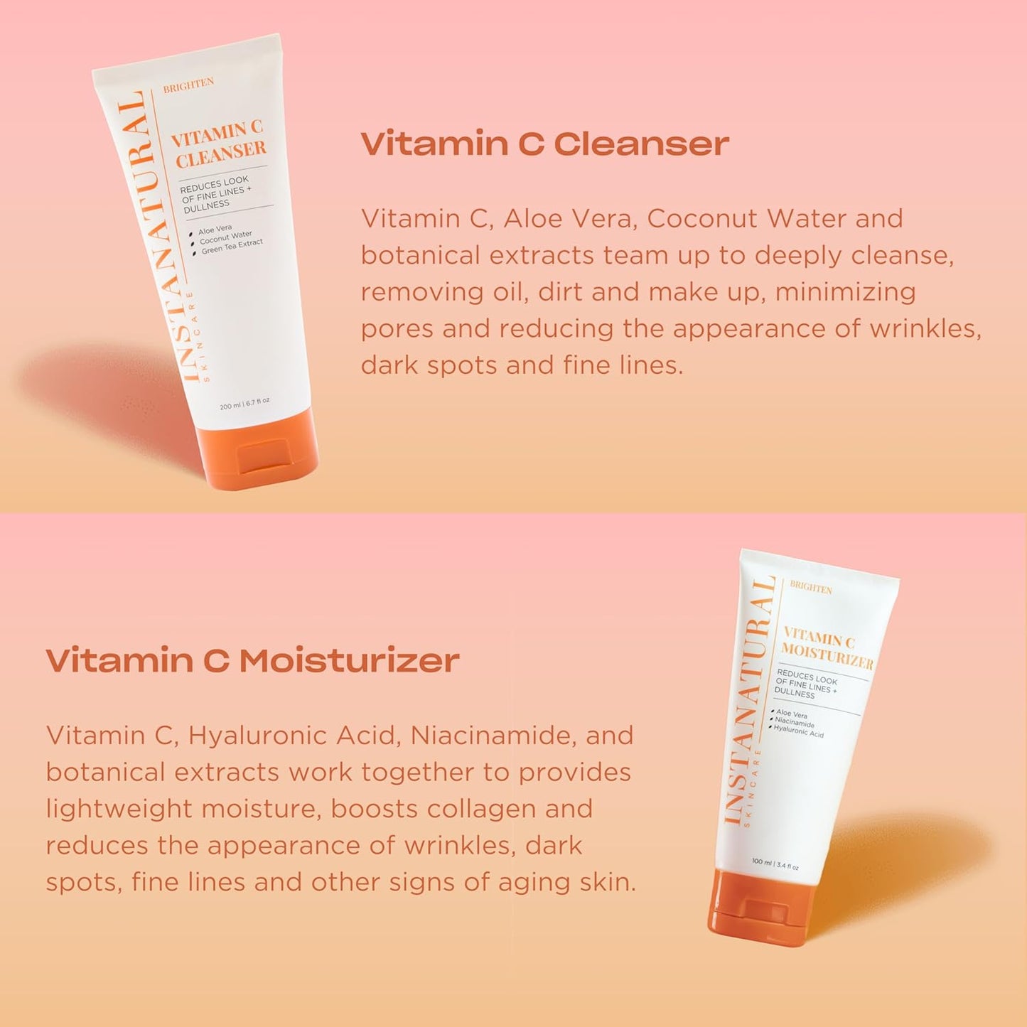 Vitamin C Fan Favorites Cleanser and Moisturizer Kit