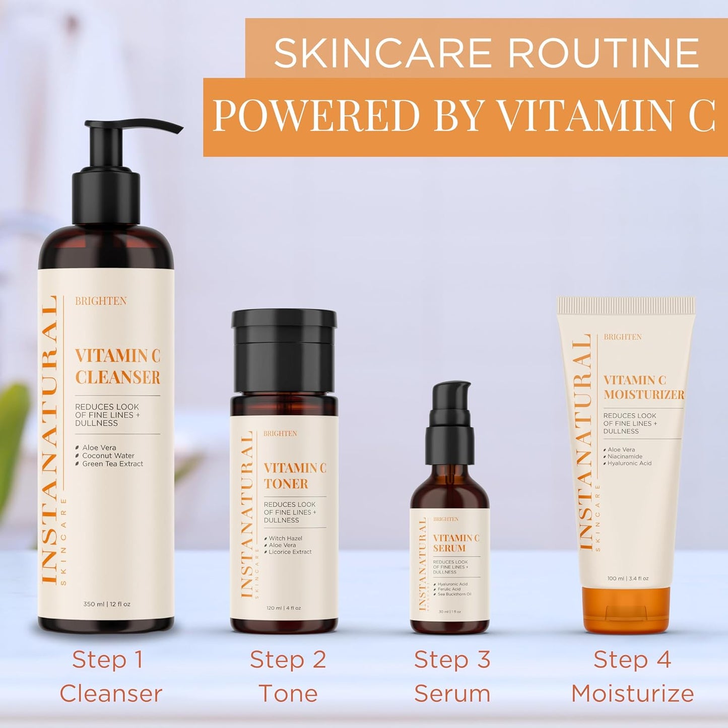 Vitamin C Cleanser 12 oz PUMP - InstaNatural