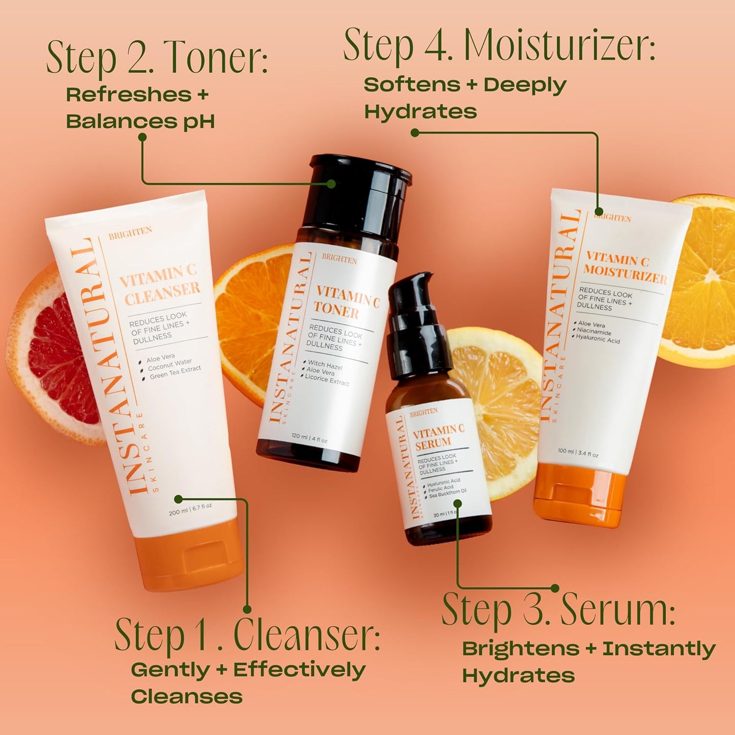 Vitamin C Fan Favorites Cleanser and Moisturizer Kit