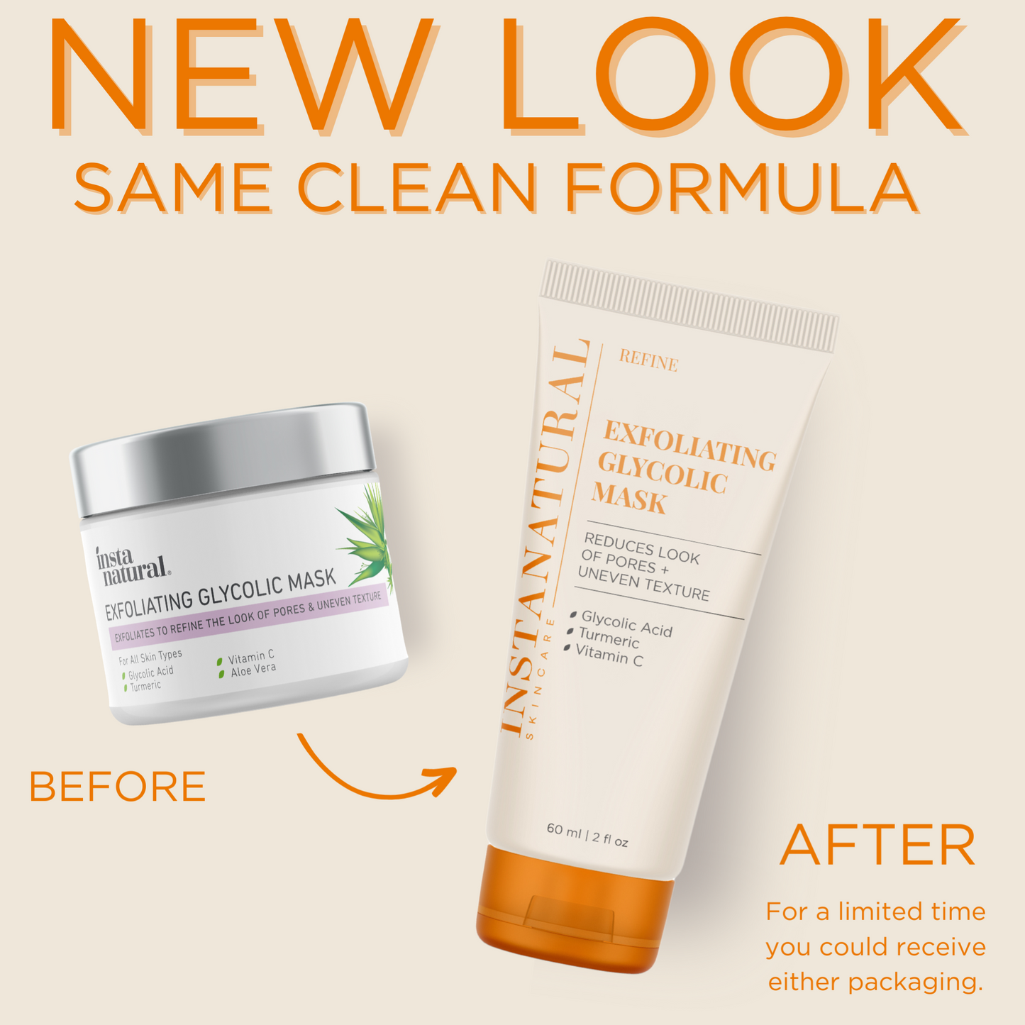 Exfoliating Glycolic Mask - InstaNatural