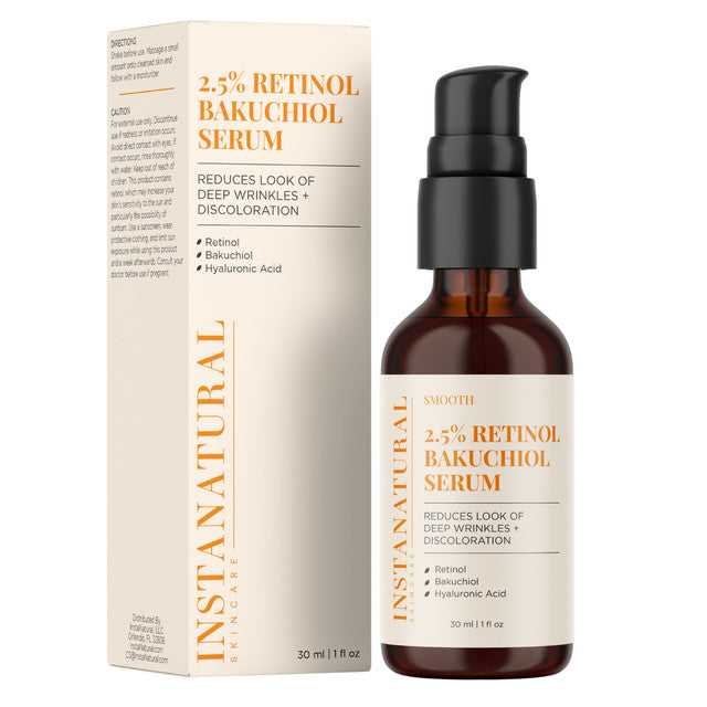 2.5% Retinol Bakuchiol Serum - InstaNatural