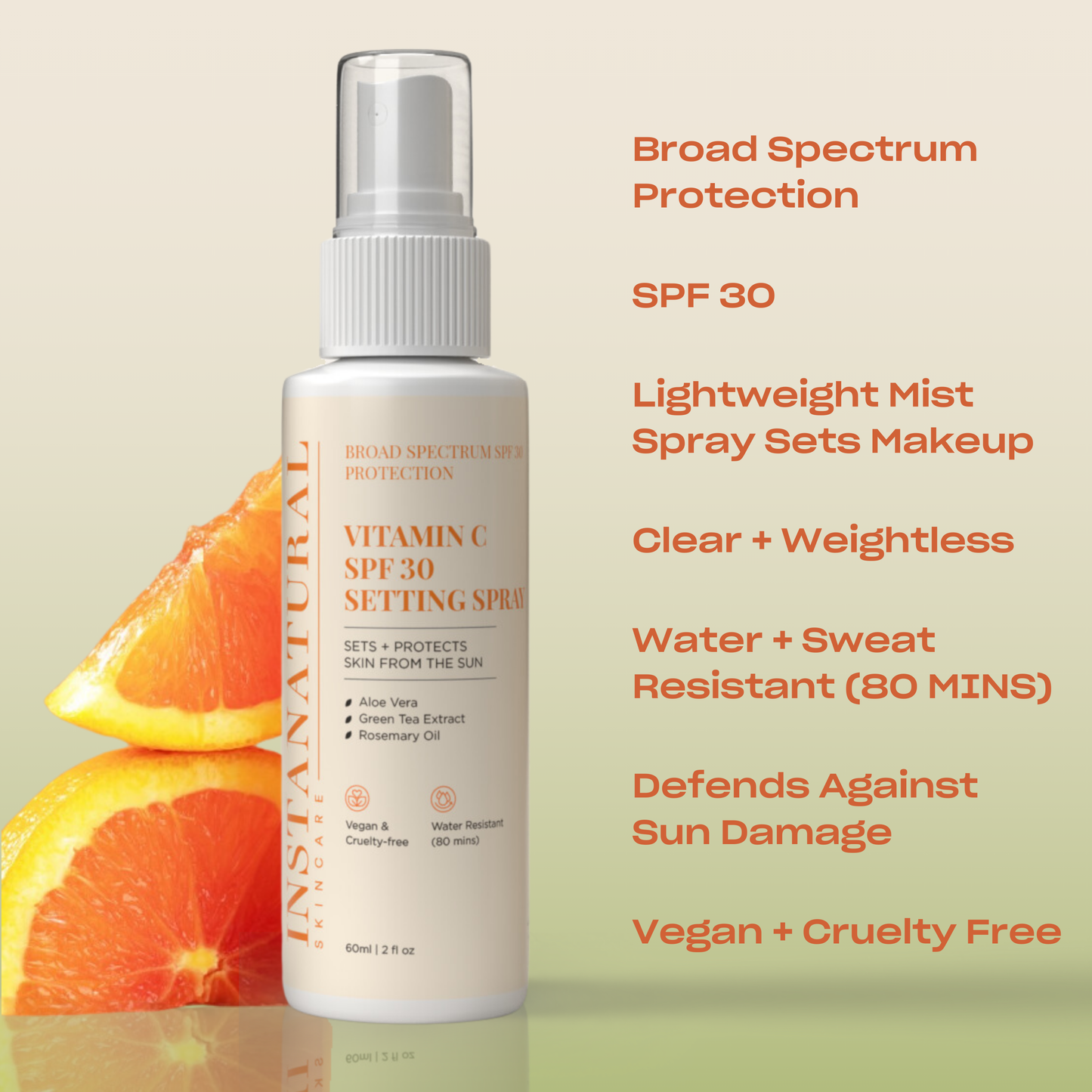 Vitamin C SPF 30 Setting Spray - InstaNatural