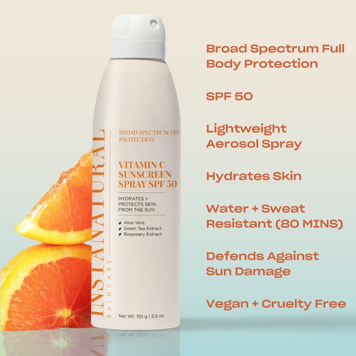 Vitamin C Sunscreen Spray SPF 50 - InstaNatural