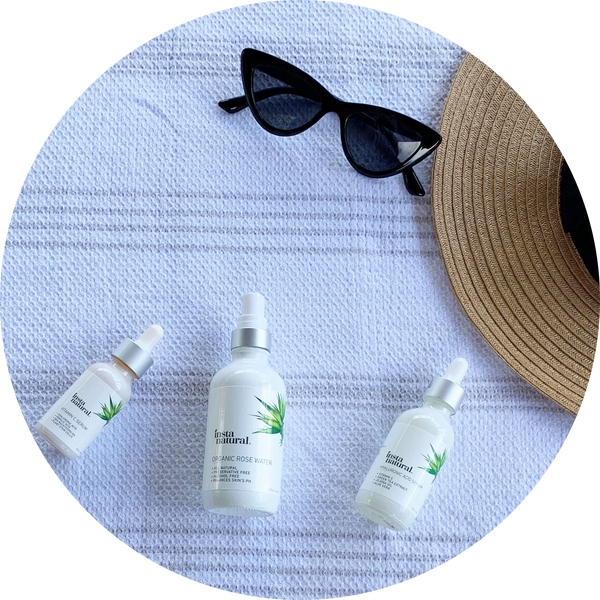 Prevent summer sun spots with InstaNatural product formulated to hydrate and protect your skin
