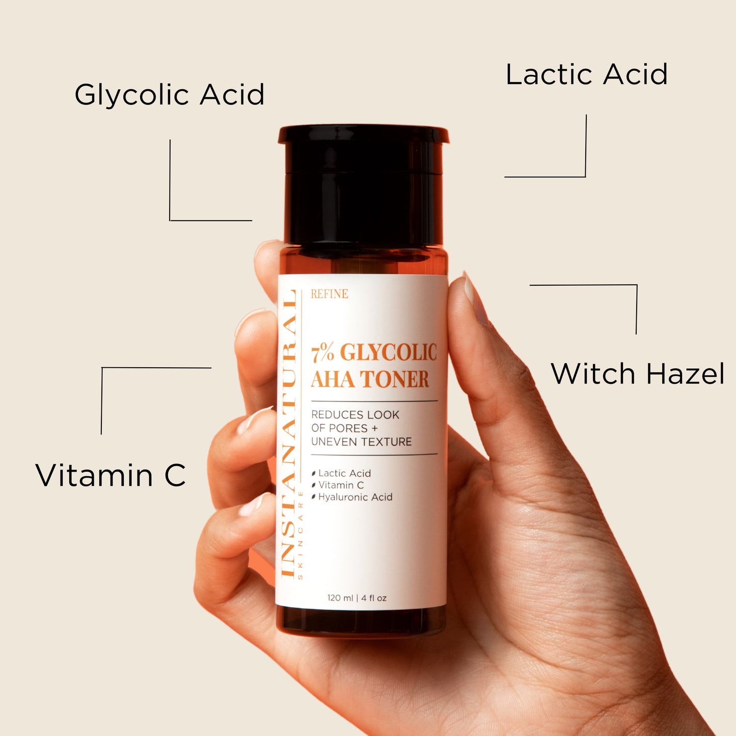 7% Glycolic AHA Toner - InstaNatural