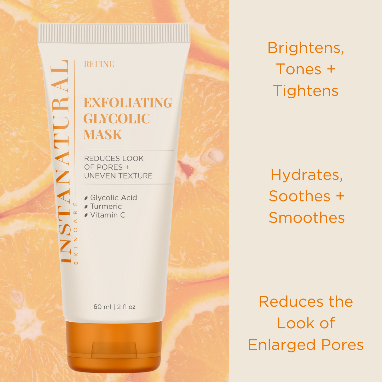 Exfoliating Glycolic Mask - InstaNatural