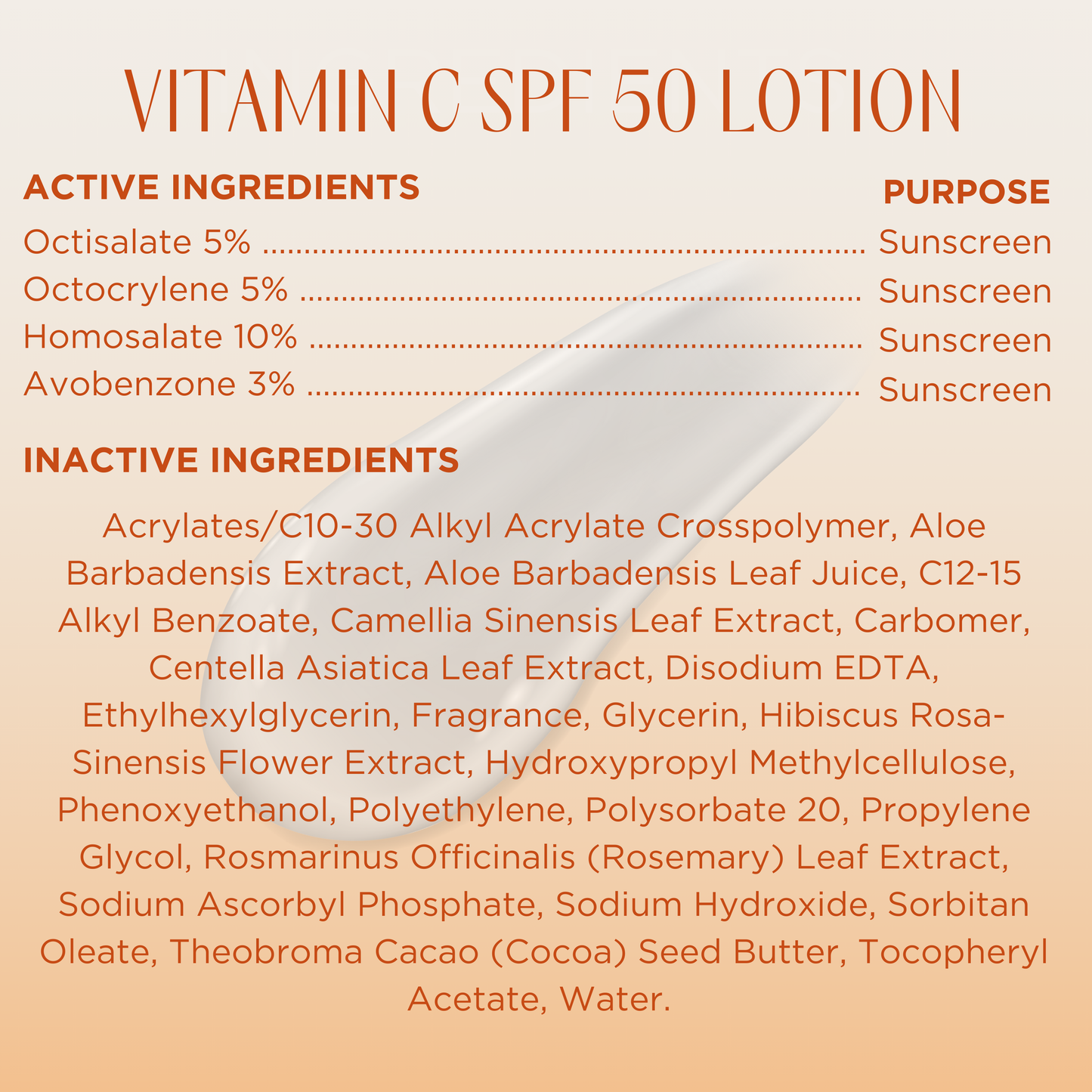 VITAMIN C SPF 50 LOTION